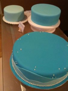 Cakes before assembly